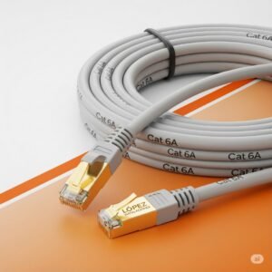 Cable de Red Ethernet Cat 6A (10 metros, Alta Velocidad)